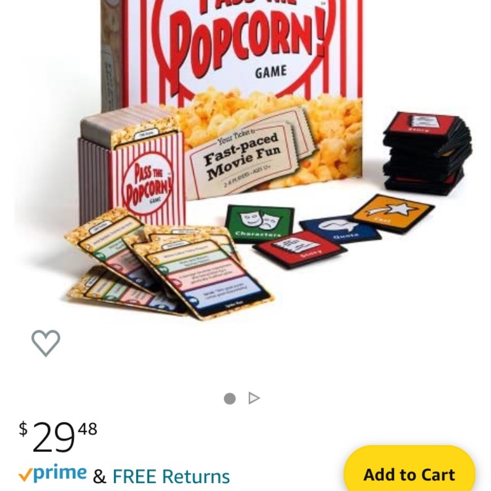 Pass the Popcorn Movie Trivia Game